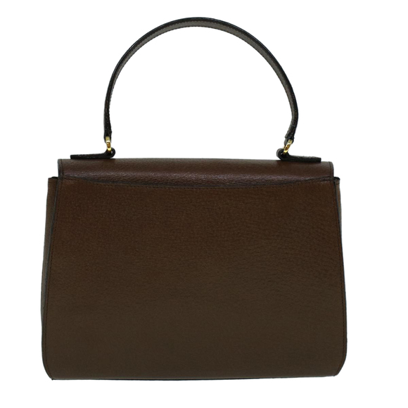 VALENTINO Hand Bag Leather Brown Auth 59910 - Picture 2 of 16